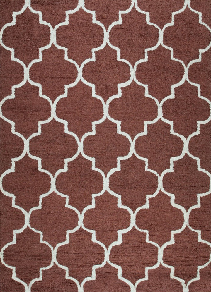Trellis Geometric Pattern Moroccan Handmade Rectangle Area Rugs 
