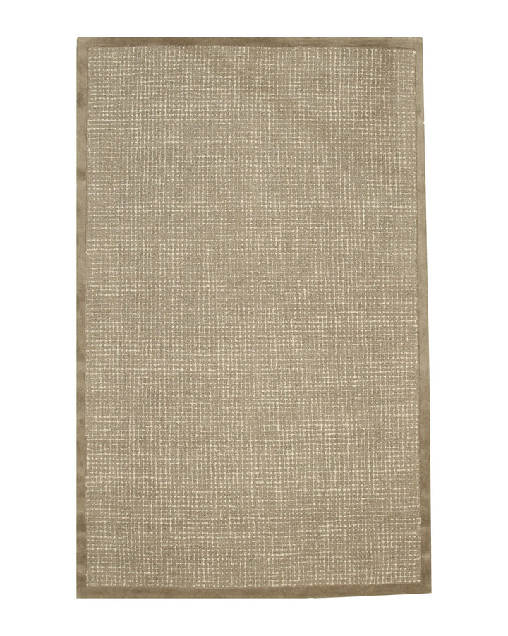 Hand-tufted Wool Light Brown Transitional Geometric Timothy Rug