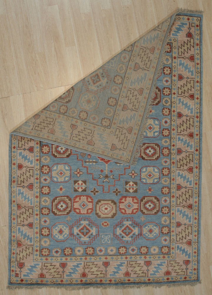 Traditional Geometric Modern Knotted Rug