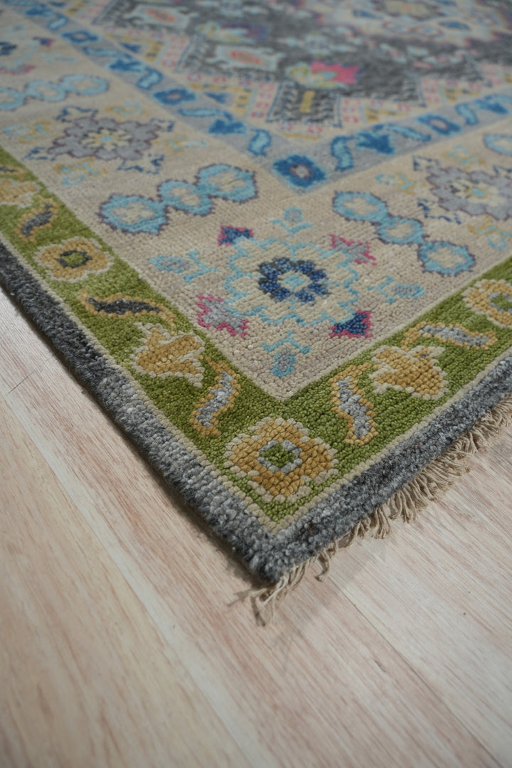 Durable and Stylish Hand Knotted Wool CHARCOAL / SILVER Traditional Classic Kazak Collection Rectangular Area Rugs