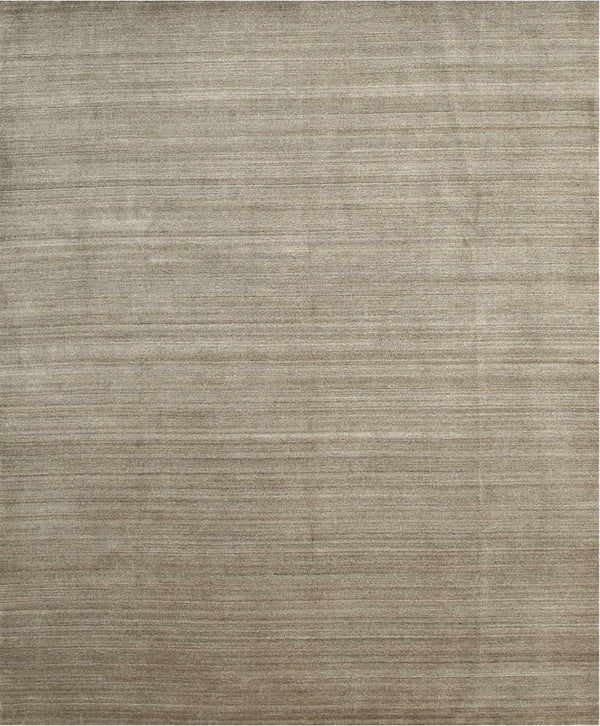 Brown/Gray Solid Handmade Urban Rug, Made in India
