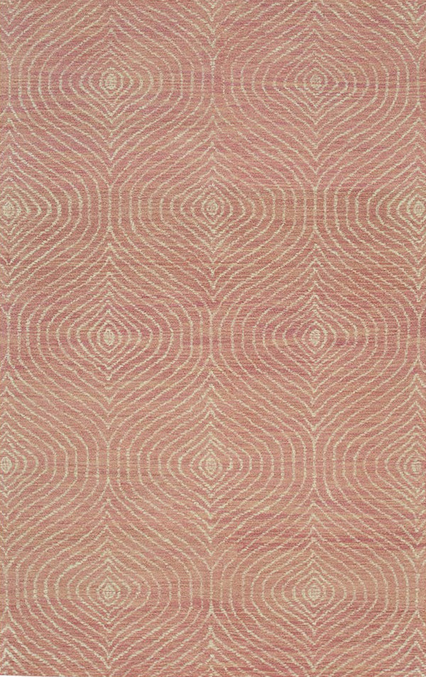 Hand-Tufted Wool Pink Contemporary Transitional Spring Rug