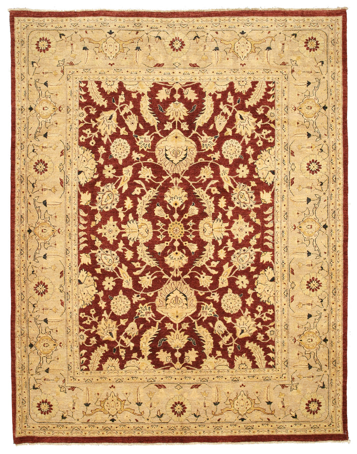 Hand Knotted Wool Red Traditional Oriental Peshawar Rug