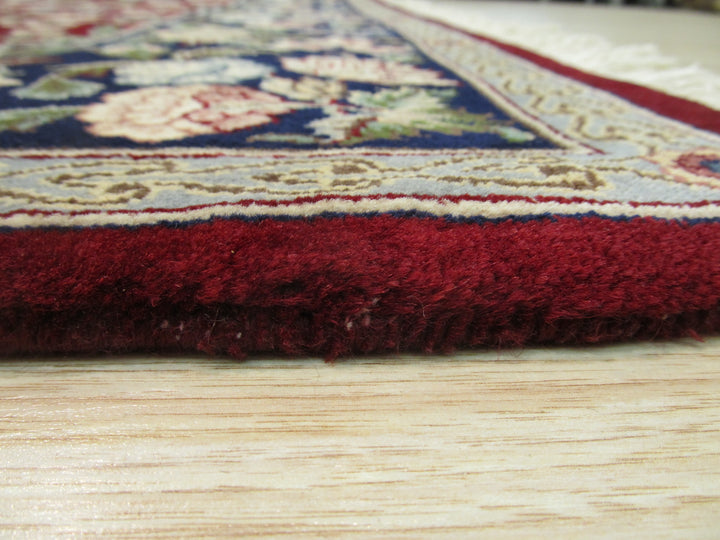 Hand Knotted Wool Red Traditional Floral Pak-Persian Rug