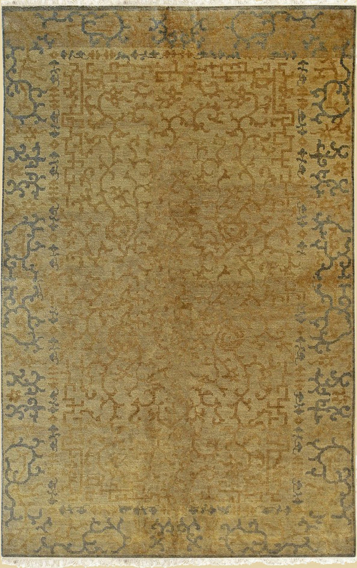Handmade Wool Transitional All Over Ningxia  Area Rugs