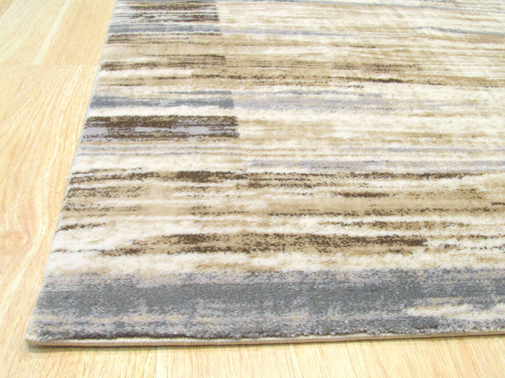 Ivory Distressed Bohemian Isabella Striped Rug
