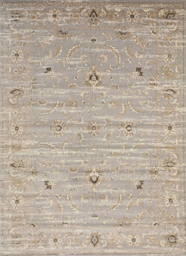Gray Distressed Bohemian Isabella Rug, Made in India