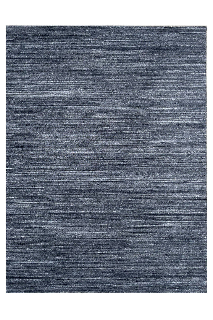 Hand-Knotted Wool N.CHARCOAL Modern Contemporary Lori Baft Gabbeh Solid Color Rug