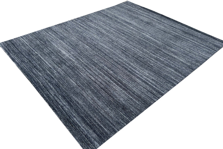 Durable and Stylish Hand-Knotted Wool N.CHARCOAL Modern Contemporary Lori Baft Gabbeh Solid Color Rectangular Area Rugs