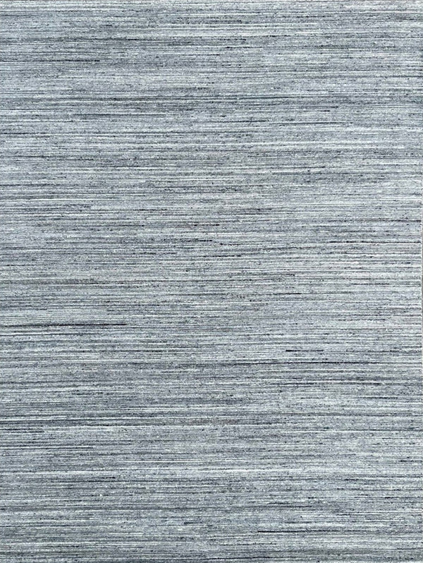 Hand-Knotted Wool NATURAL GREY Modern Contemporary Lori Baft Gabbeh Solid Color Rug, Made in India