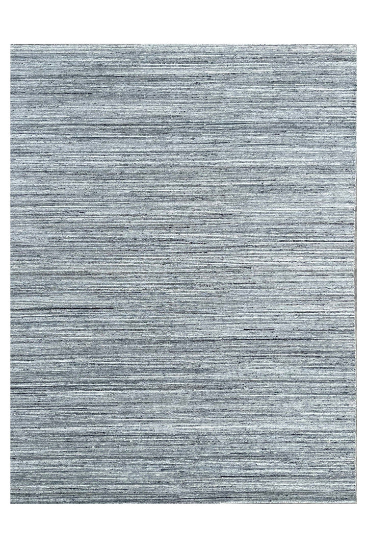 Hand-Knotted Wool NATURAL GREY Modern Contemporary Lori Baft Gabbeh Solid Color Rug