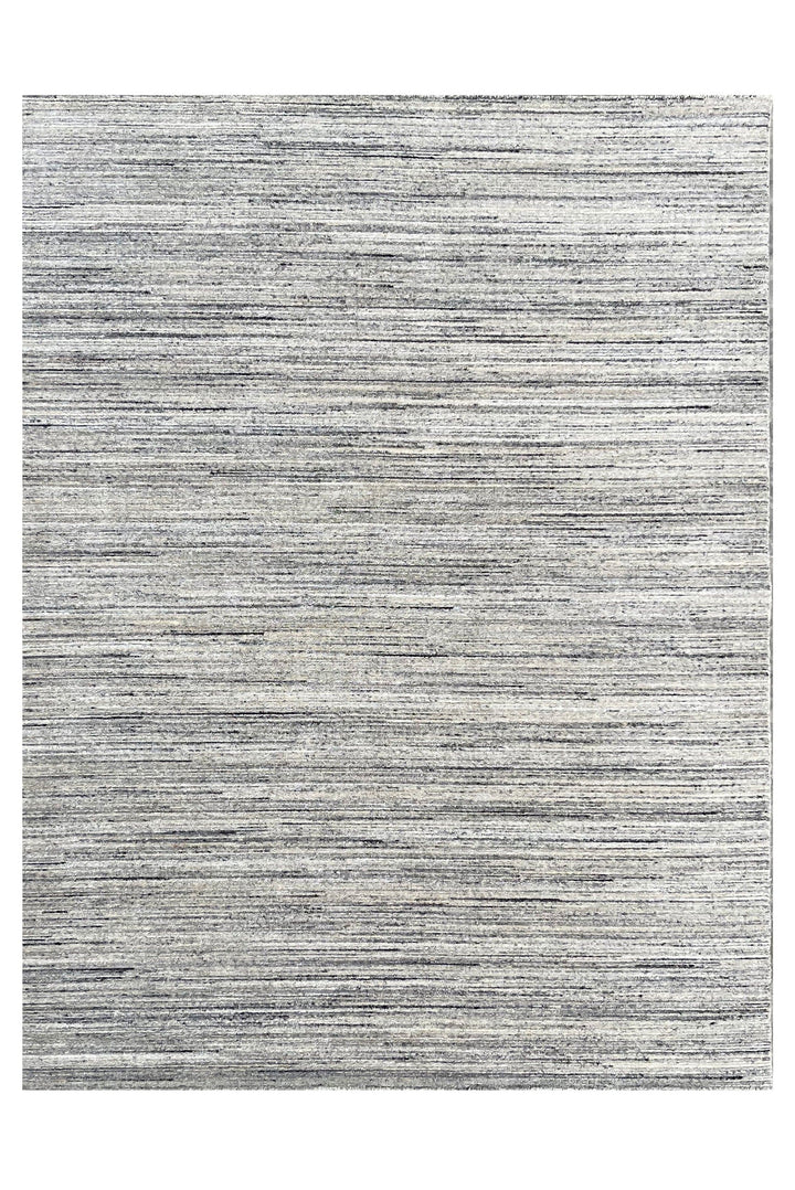 Hand-Knotted Wool NATURAL IVORY Modern Contemporary Lori Baft Gabbeh Solid Color Rug