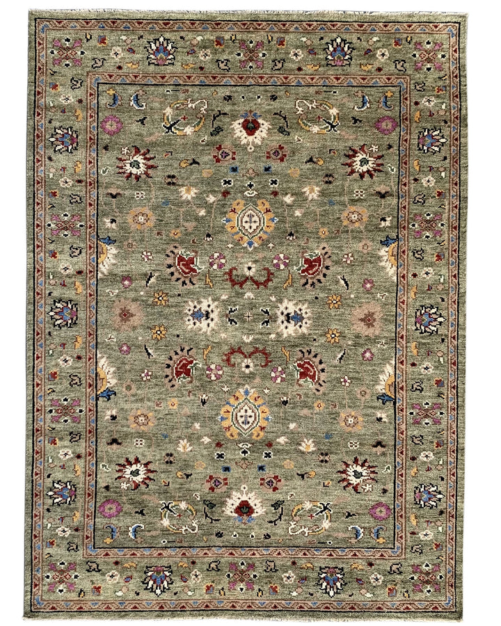 Hand Knotted Wool LIGHT GREEN Traditional Classic Bidjar Collection Rug