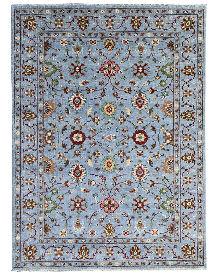 Hand Knotted Wool SKY BLUE Traditional Classic Bidjar Collection Rug