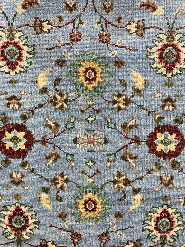 Hand Knotted Wool SKY BLUE Traditional Classic Bidjar Collection Rug