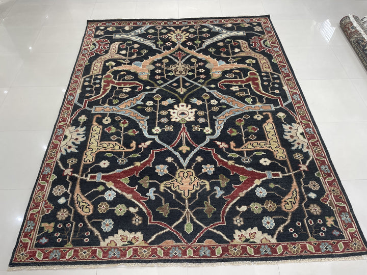 Hand Knotted Wool BLUE Traditional All Over Bidjar Rug