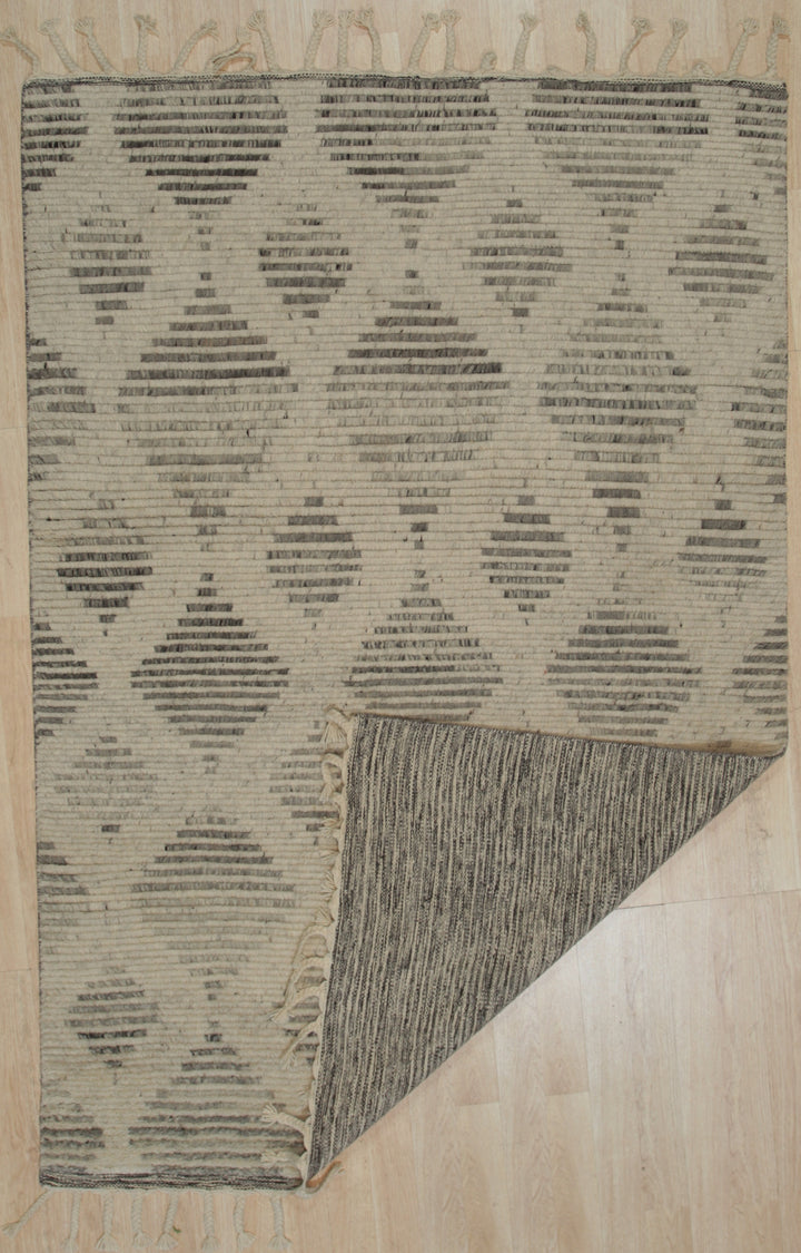 Hand Knotted Wool N.Beige Transitional Modern Modern Knot Rug