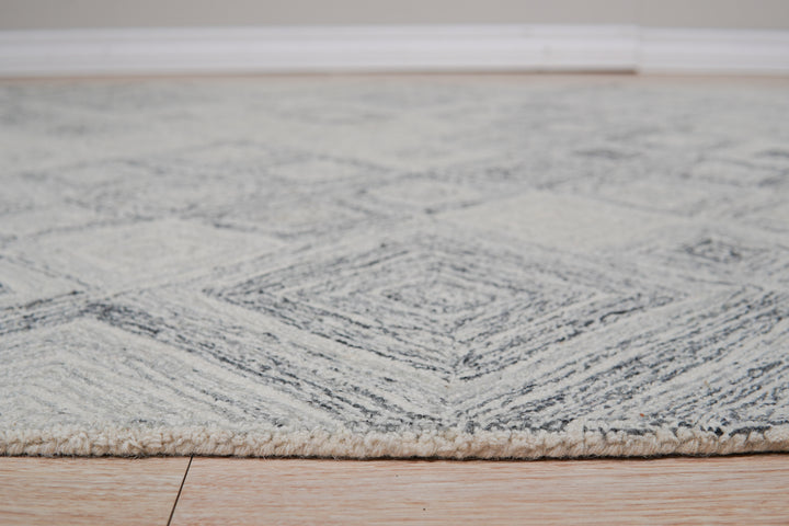 Hand-tufted Wool Multi Gray Transitional Geometric Modern Tufted Rug