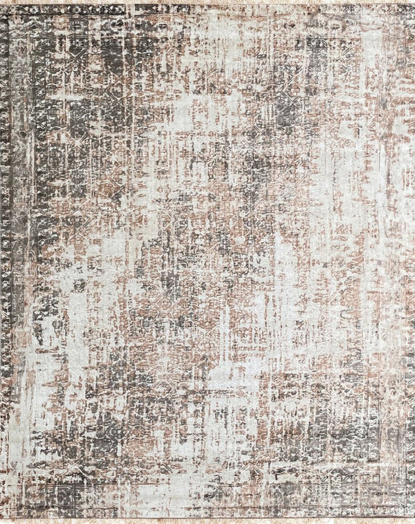 Hand Knotted Wool COPPER Transitional Modern Modern Rug, Made in India