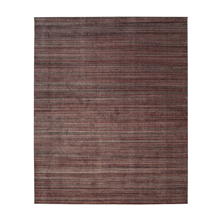 Handloomed Wool Red Contemporary Transitional Super Grass Rug
