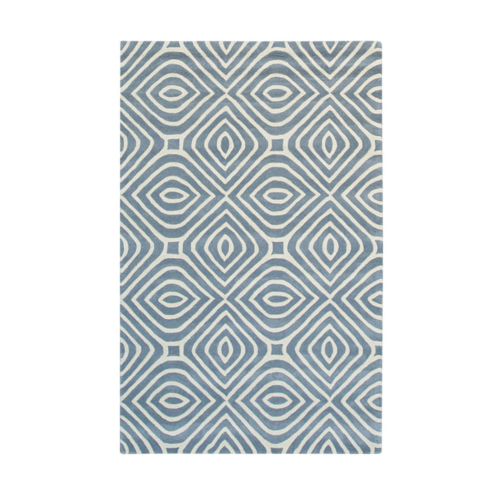 Hand-tufted Wool Gray Transitional Modern Modern Stripes Rug