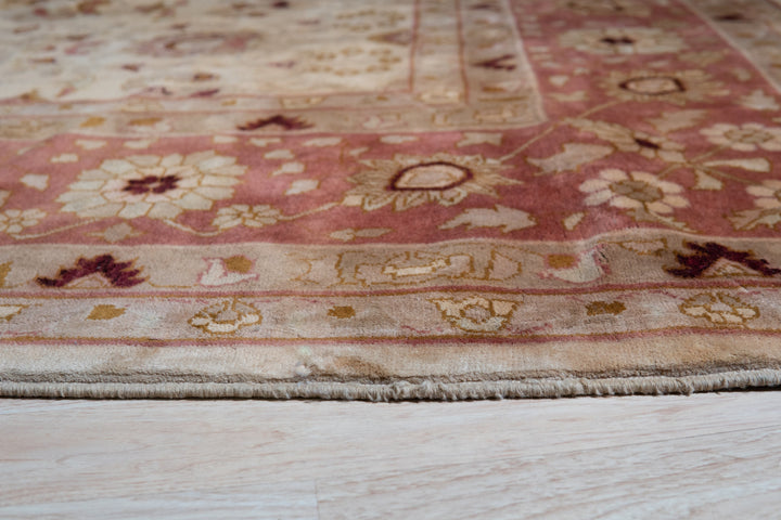 Hand Knotted Wool Red Classic Oriental Tabriz Rug
