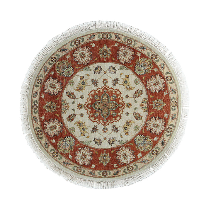 Ivory Classic Traditional Classic  Area Rug