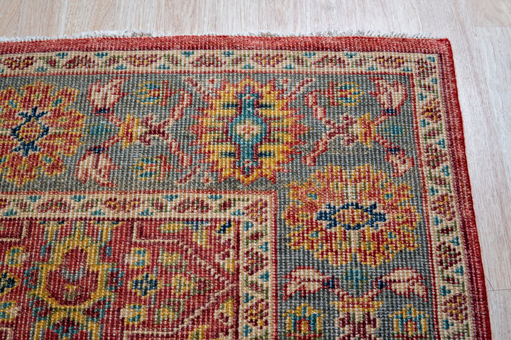 Hand Knotted Wool Rust Classic Oriental Oushak Rug