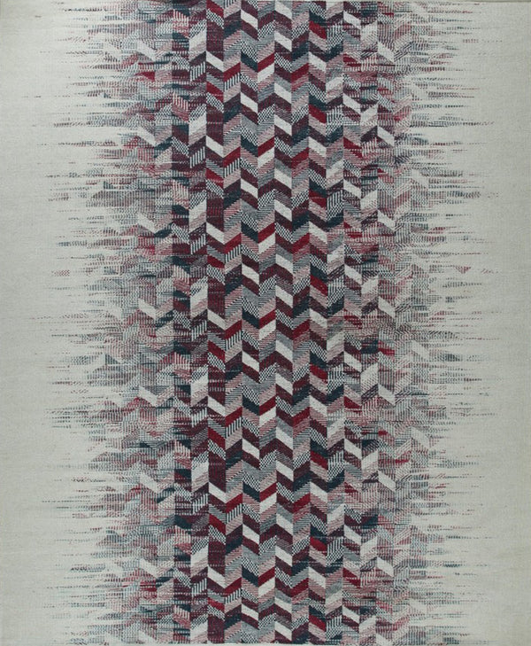 Hand-Knotted Wool Multi Contemporary Modern Modern Flat Weave Rug
