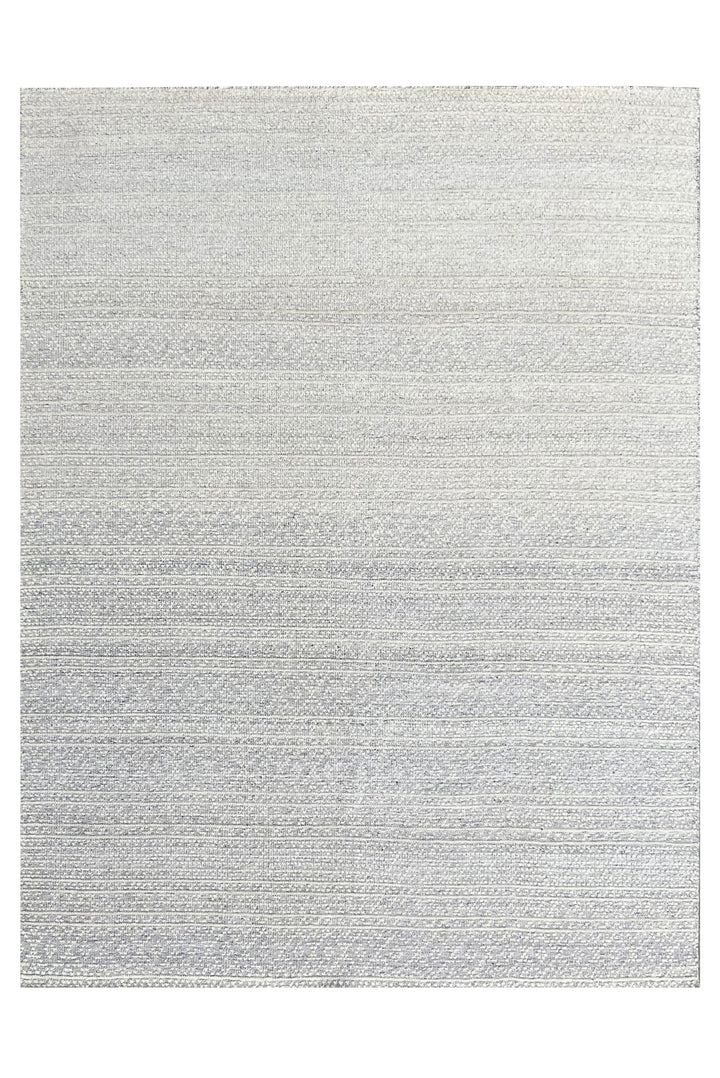 Hand-Knotted Wool IVORY Modern Contemporary Lori Baft Gabbeh Solid Color Rug