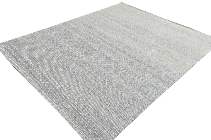 Durable and Stylish Hand-Knotted Wool Ivory Modern Contemporary Lori Baft Gabbeh Solid Color Rectangular Area Rugs