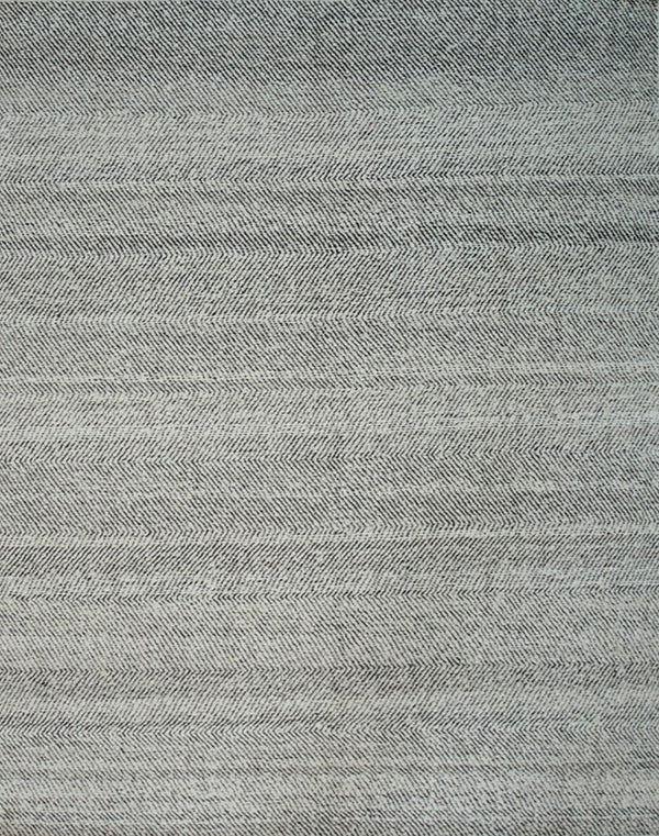 Hand-Knotted Wool Natural White  Modern Contemporary flatweave Rug