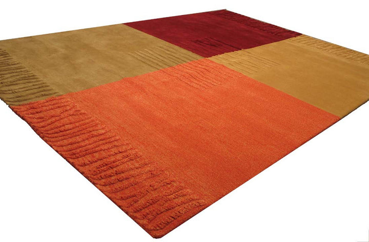 Hand-tufted Wool MulticoloRed Contemporary Geometric Durado Rug